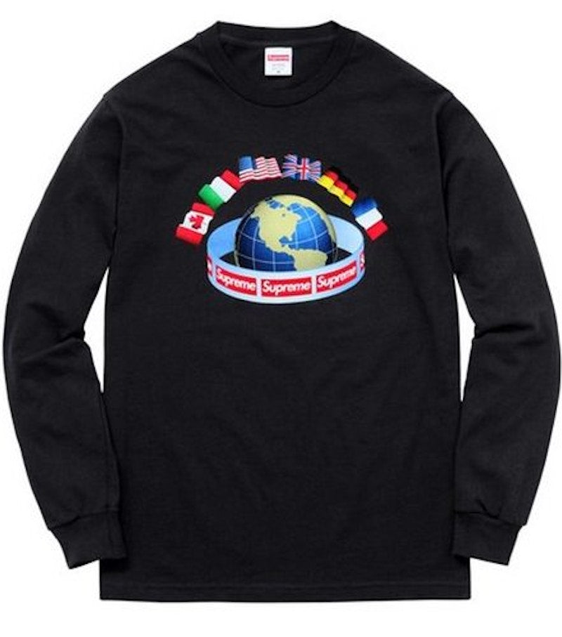 Supreme Worldwide Tee Black