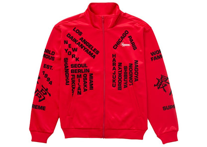 Supreme Worldwide Tricot Track Jacket Red