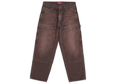 Supreme Worn Double Knee Painter Pant Brown