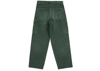 Supreme Worn Double Knee Painter Pant Green