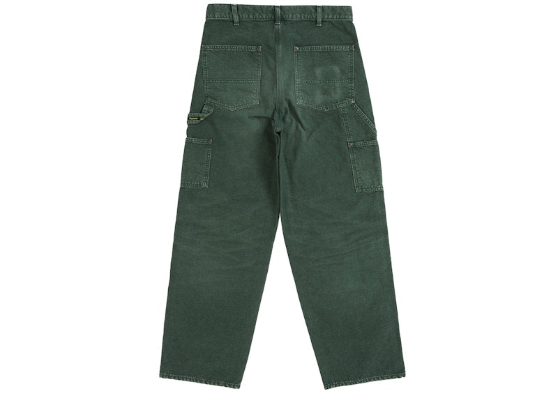 Supreme Worn Double Knee Painter Pant Green
