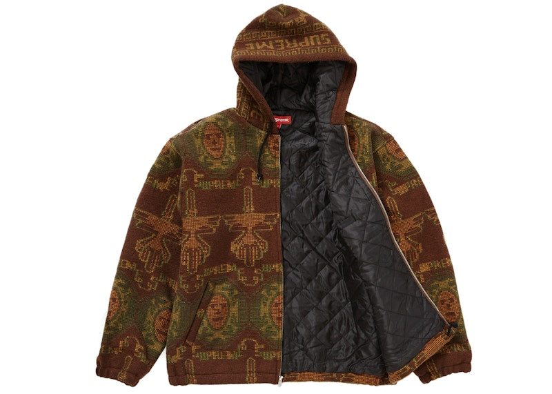 Supreme Woven Hooded Jacket Rust