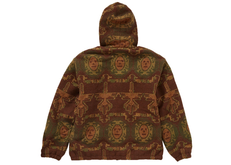 Supreme Woven Hooded Jacket Rust