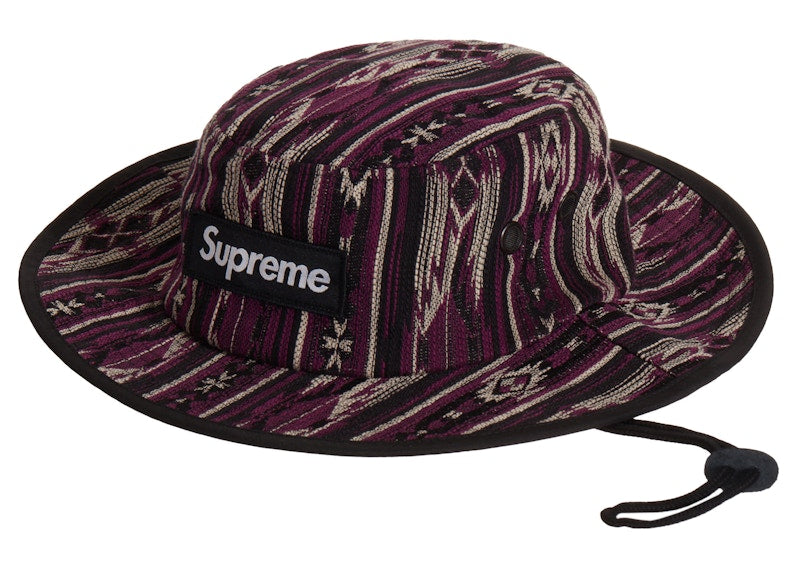 Supreme Woven Pattern Boonie Purple