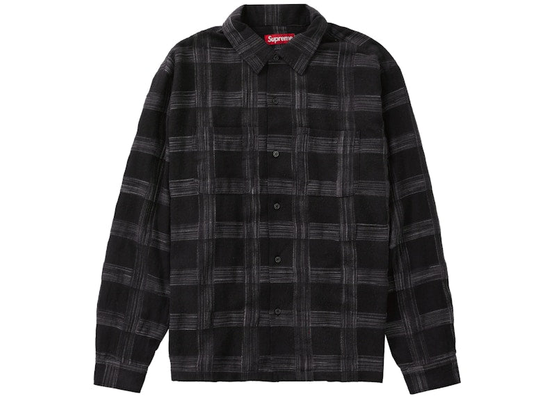 Supreme Woven Plaid Shirt Black