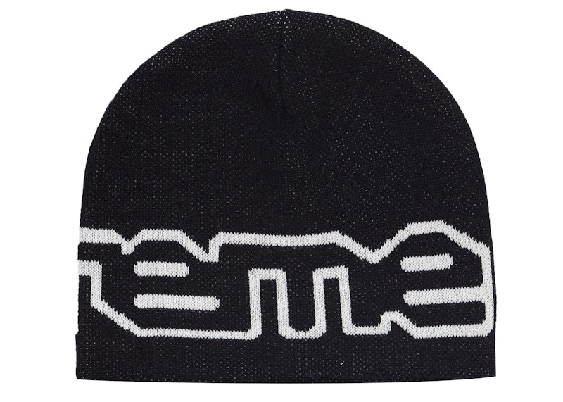Supreme Wrap Logo Beanie Black