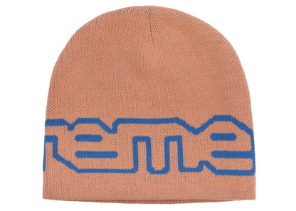 Supreme Wrap Logo Beanie Peach