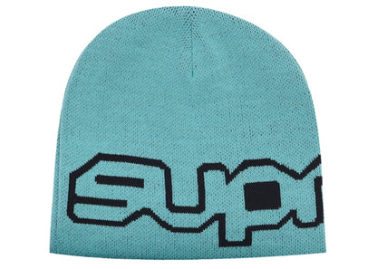 Supreme Wrap Logo Beanie Turquoise
