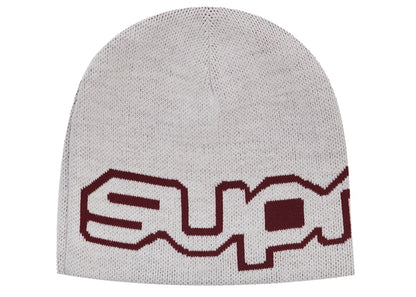 Supreme Wrap Logo Beanie White