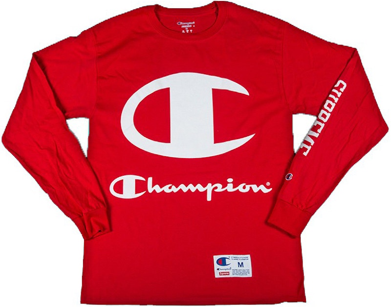 Supreme X Champion LS Tee Red