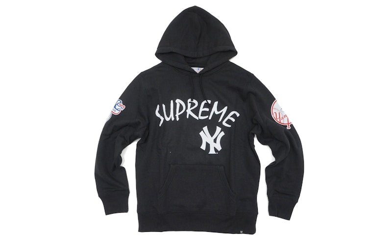 Supreme Yankees Hooded Sweatshirt Black