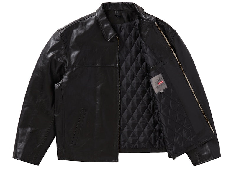 Supreme Yohji Yamamoto Leather Work Jacket Black