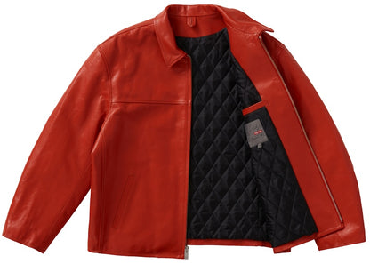 Supreme Yohji Yamamoto Leather Work Jacket Orange