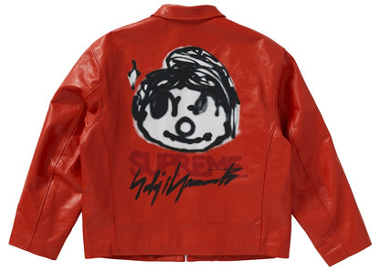 Supreme Yohji Yamamoto Leather Work Jacket Orange