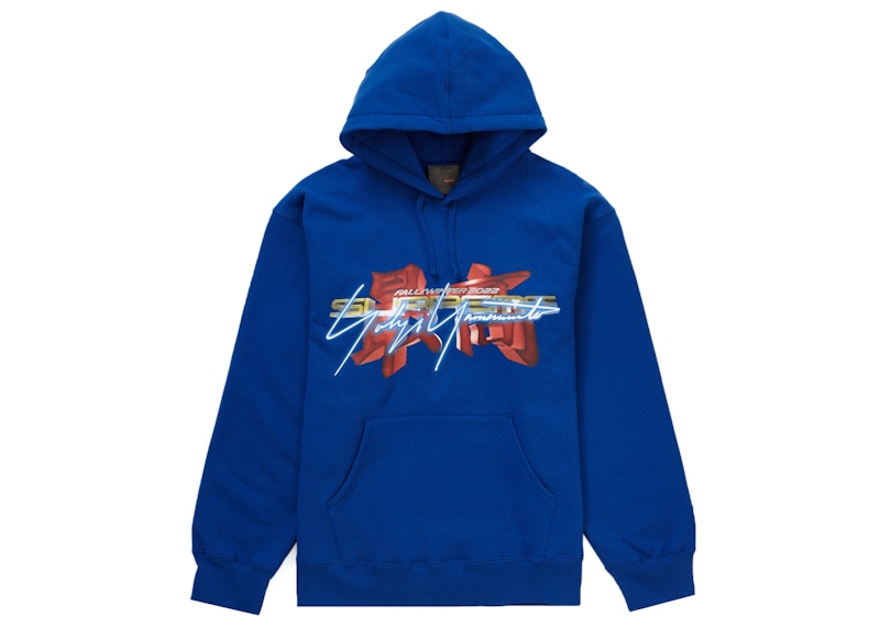 Supreme Yohji Yamamoto TEKKEN Hooded Sweatshirt Royal