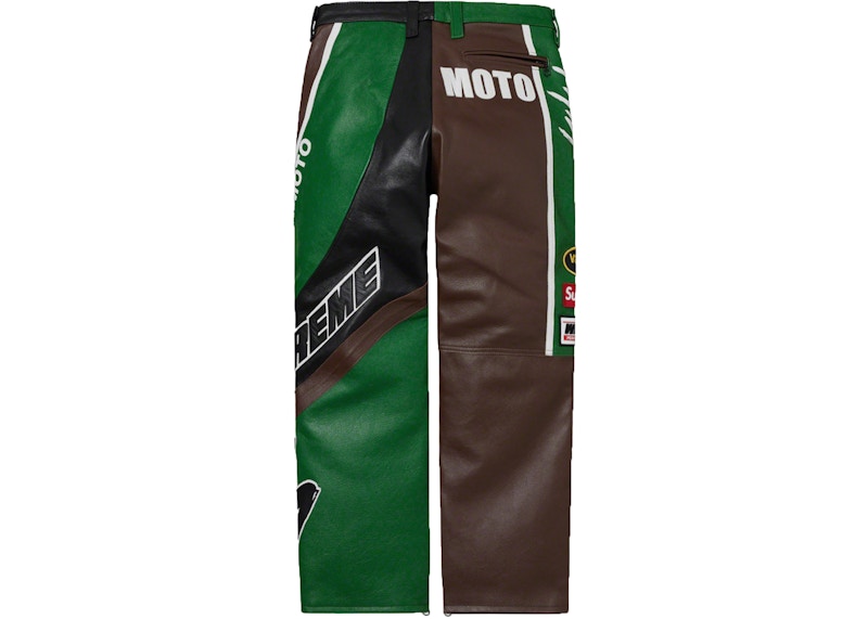 Supreme Yohji Yamamoto Vanson Leathers Split Pant Green