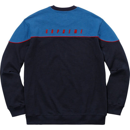 Supreme Yoke Piping L/S Top Navy