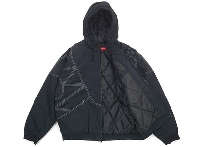 Supreme Zig Zag Stitch Puffy Jacket Black