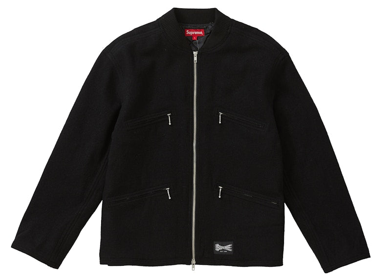 Supreme Zip Car Jacket Black