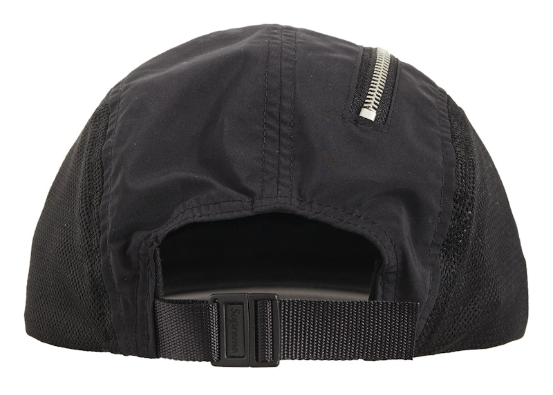 Supreme Zip Mesh Camp Cap (FW20) Black