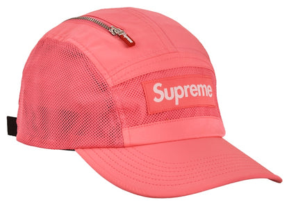 Supreme Zip Mesh Camp Cap (FW20) Bright Pink