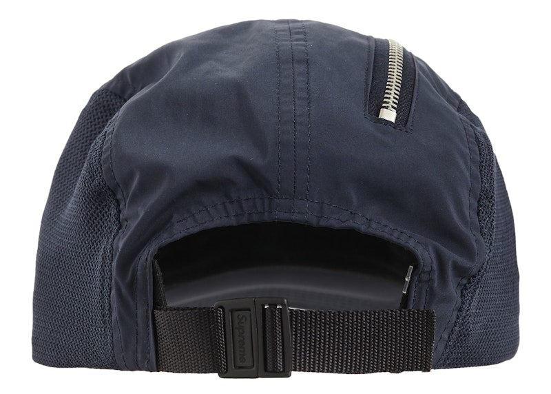 Supreme Zip Mesh Camp Cap (FW20) Navy