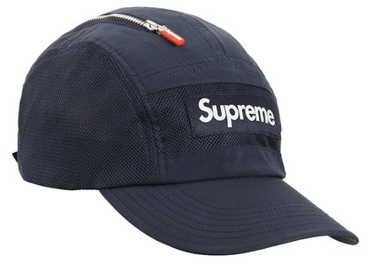 Supreme Zip Mesh Camp Cap (FW20) Navy