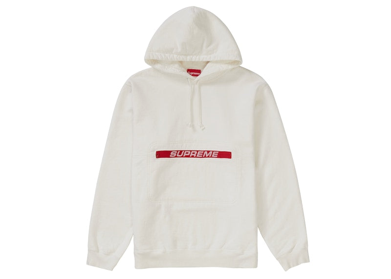 Supreme Zip Pouch Hooded Sweatshirt White