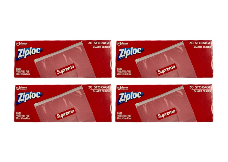 Supreme Ziploc Bags 4x Lot (Box Of 30)