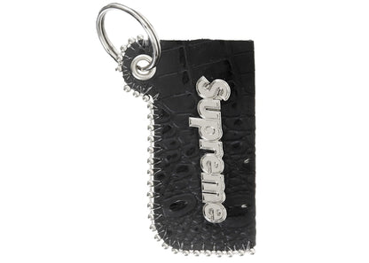 Supreme b.b. Simon Leather Lighter Case Keychain Black