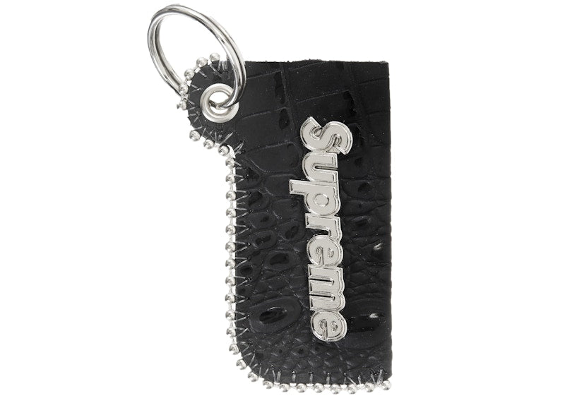 Supreme b.b. Simon Leather Lighter Case Keychain Black