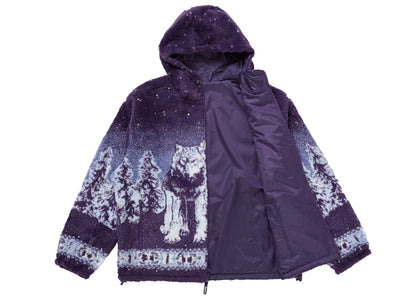 Supreme b.b. Simon Reversible Hooded Fleece Jacket Purple
