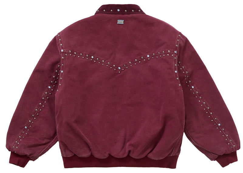 Supreme b.b. Simon Studded Work Jacket Burgundy