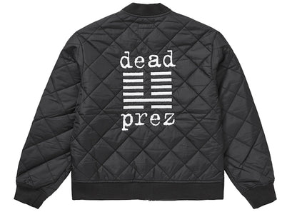 Supreme dead prez Quilted Work Jacket Black