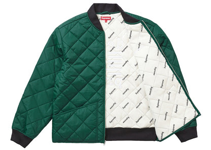 Supreme dead prez Quilted Work Jacket Dark Green