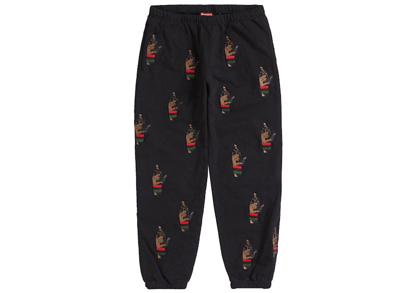 Supreme dead prez RBG Embroidered Sweatpant Black
