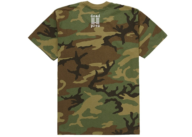 Supreme dead prez RBG Tee Woodland Camo