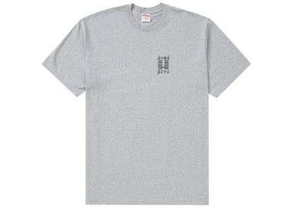 Supreme dead prez Tee Heather Grey