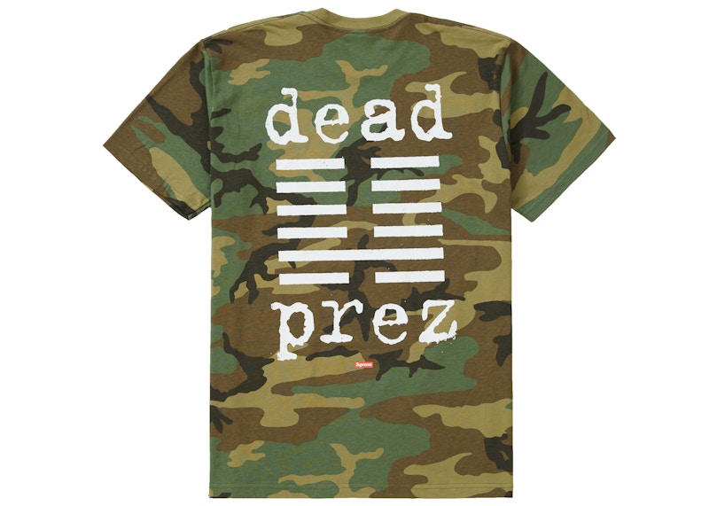 Supreme dead prez Tee Woodland Camo
