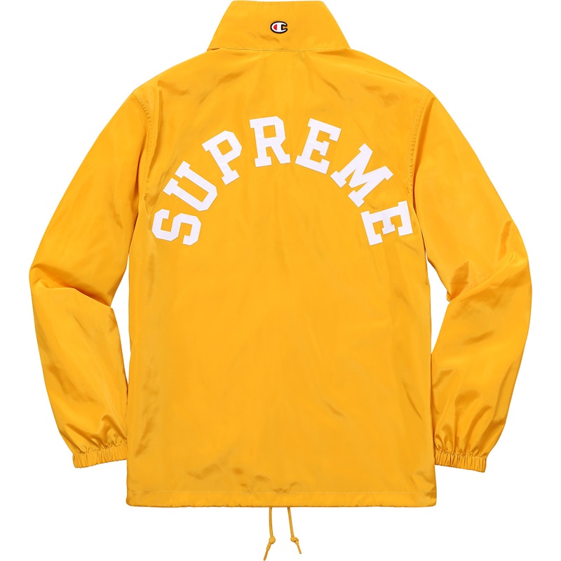 Supreme x Champion Half Zip Pullover Gold