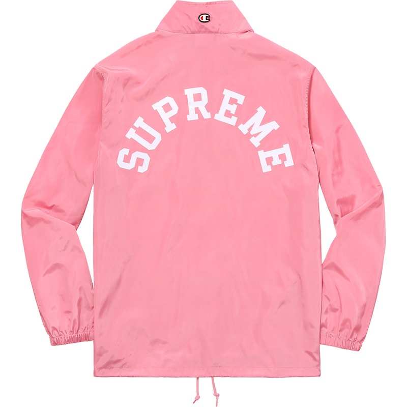 Supreme x Champion Half Zip Pullover Pink