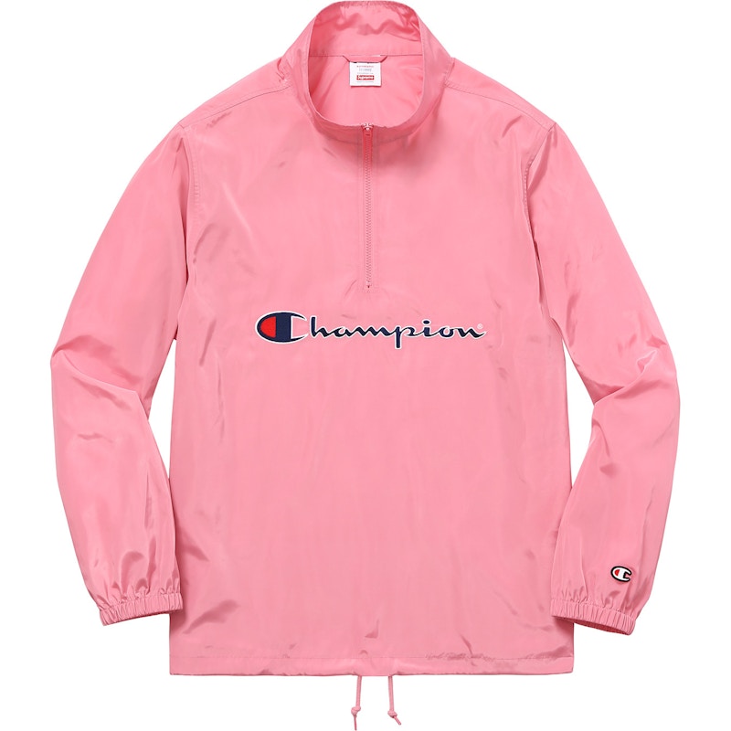 Supreme x Champion Half Zip Pullover Pink