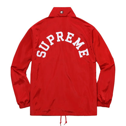 Supreme x Champion Half Zip Pullover Red