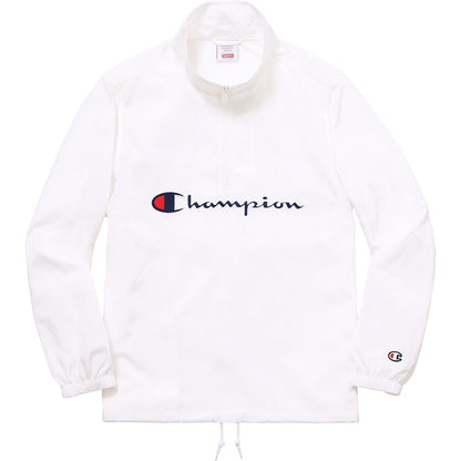 Supreme x Champion Half Zip Pullover White