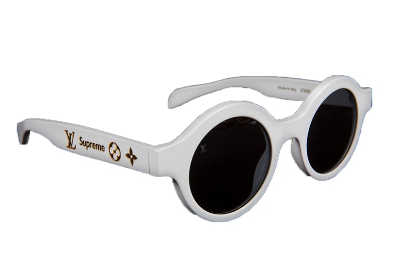 Supreme x Louis Vuitton Downtown Sunglasses White
