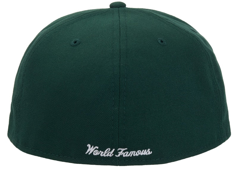 Supreme x New Era Breast Cancer Awareness Box Logo Fitted Hat Green