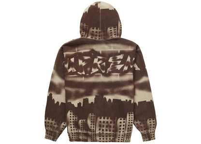 Supreme x New York Yankees Airbrush Hooded Sweatshirt Clay