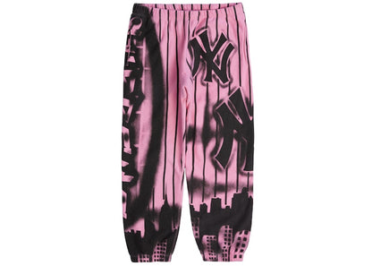 Supreme x New York Yankees Airbrush Sweatpant Pink