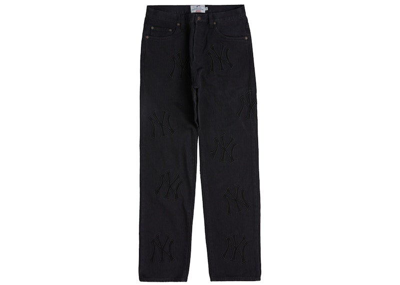 Supreme x New York Yankees Regular Jean Washed Black