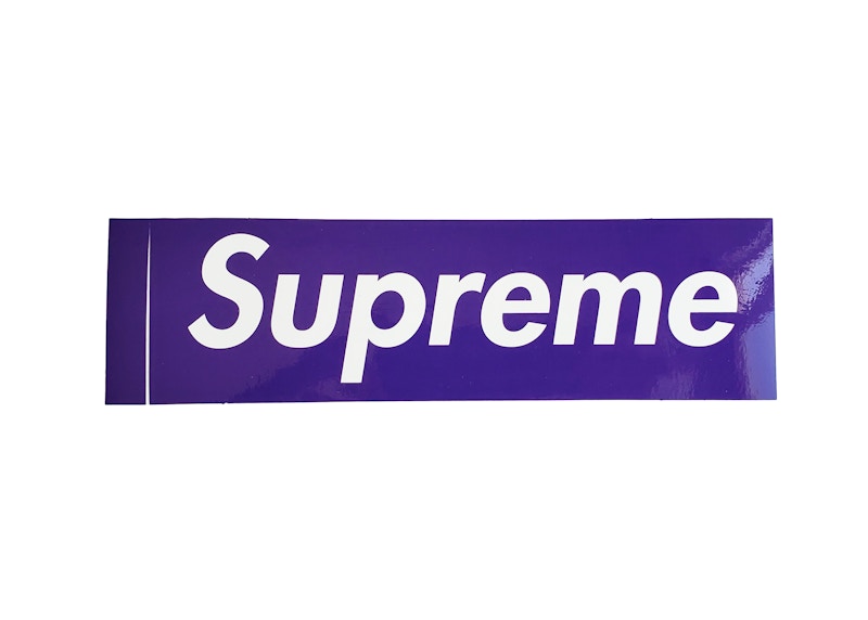 Supreme x Three 6 Mafia Purple Box Logo Sticker